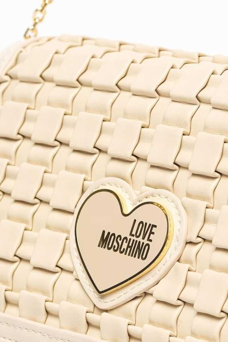 Moschino Hasır Desen Kadın Çanta - 4