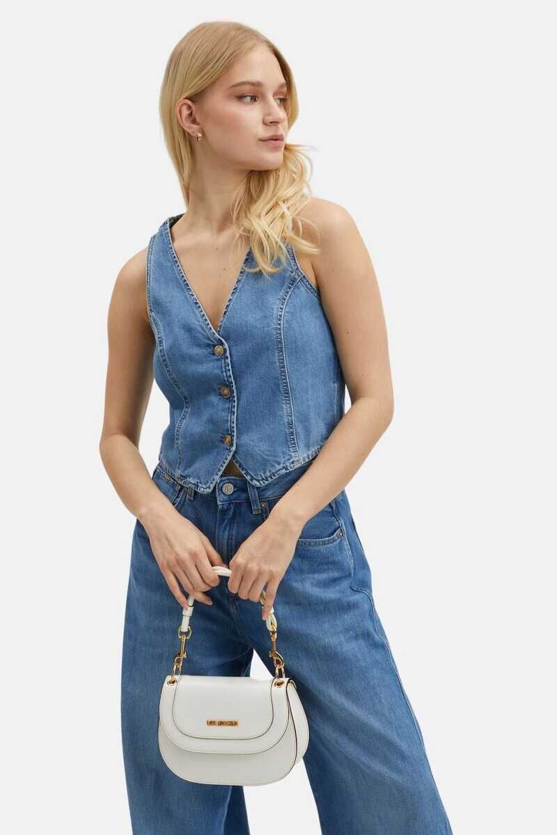 Moschino Logolu Kadın Çanta - 6