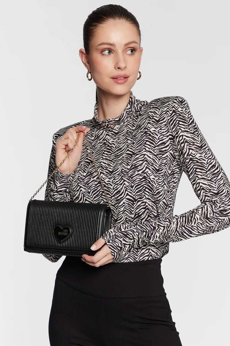 Moschino Logolu Kadın Kol Çantası - 5