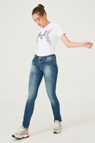 Normal Bel Dar Kesim Kadın Jean Pantolon - 7