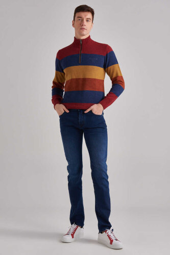 Normal Bel Normal Kesim Erkek Jeans - 2