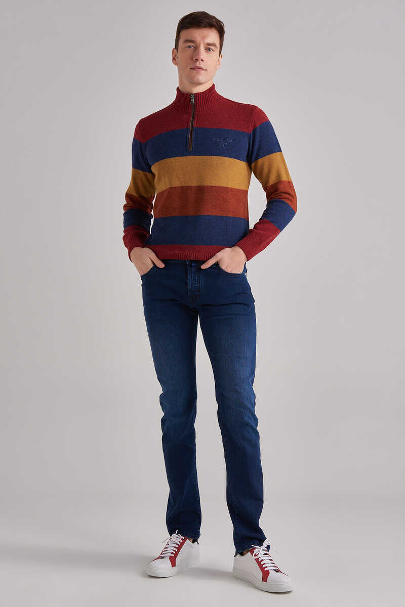 Normal Bel Normal Kesim Erkek Jeans - 2