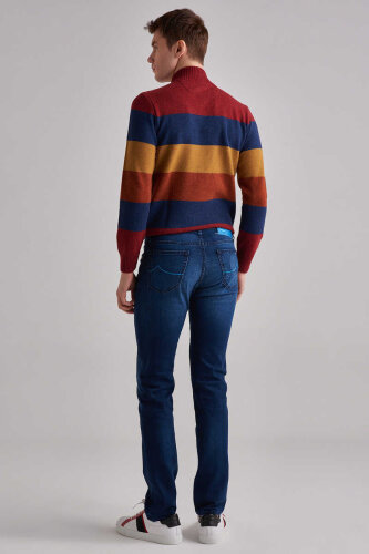 Normal Bel Normal Kesim Erkek Jeans - 4