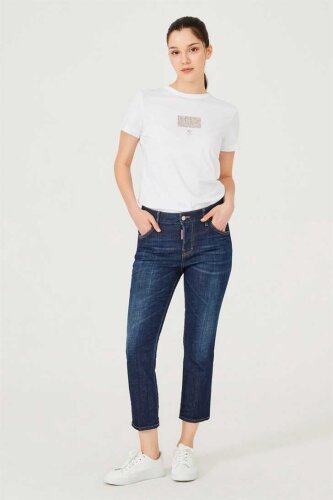 Normal Bel Normal Paça Kadın Jeans - 1