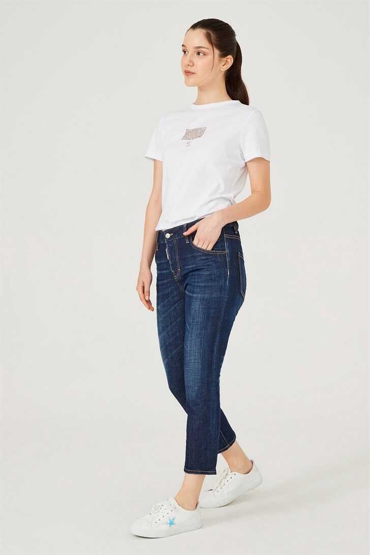 Normal Bel Normal Paça Kadın Jeans - 3
