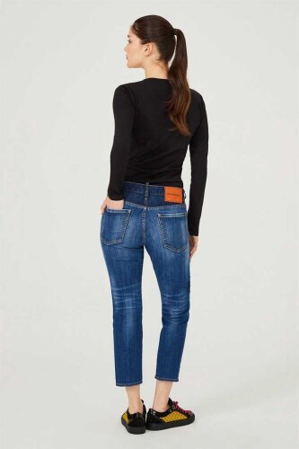 Normal Paça Kadın Jeans - 4