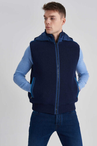 Paul&Shark Çift Taraflı Kapşonlu Yelek - 2