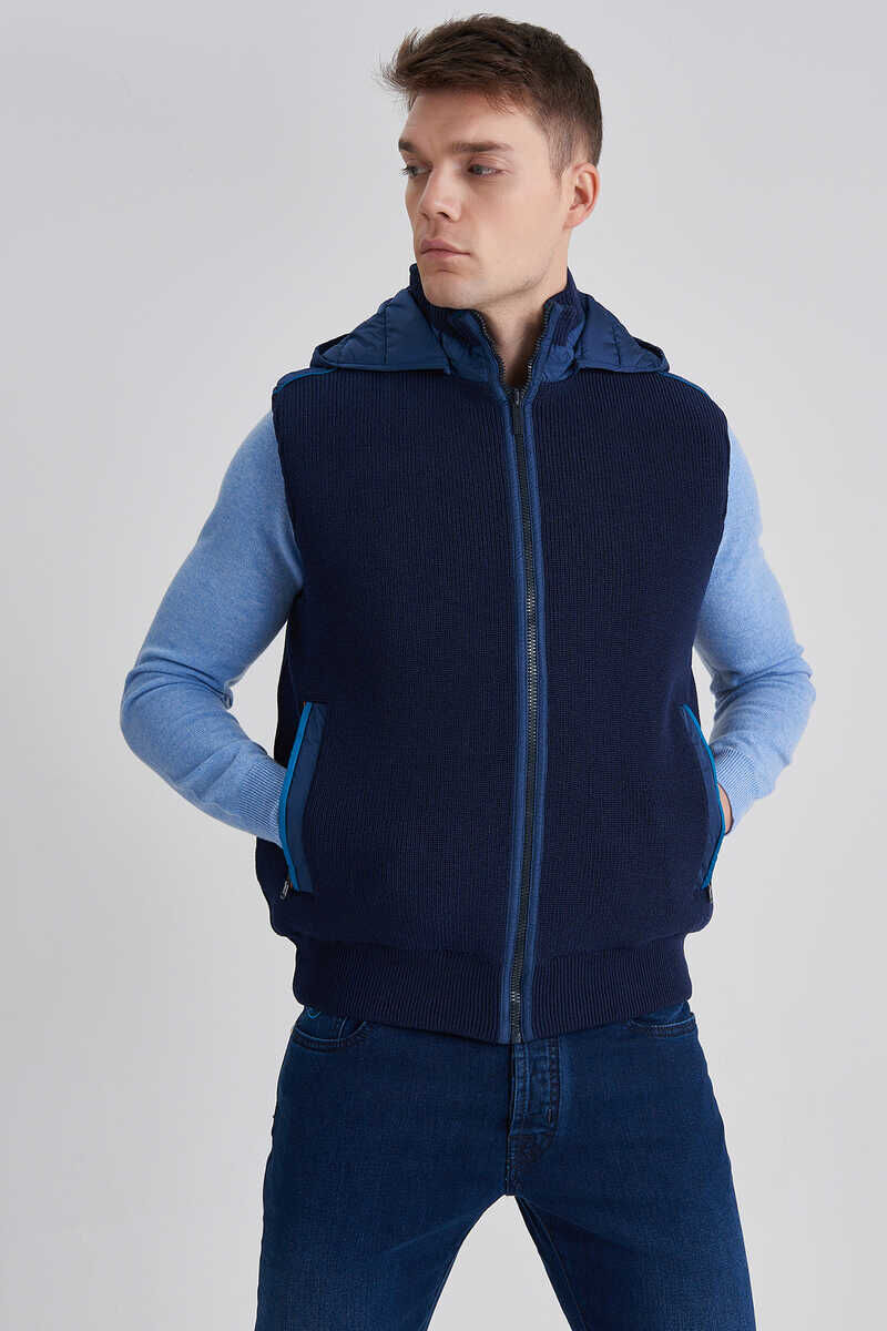 Paul&Shark Çift Taraflı Kapşonlu Yelek - 2