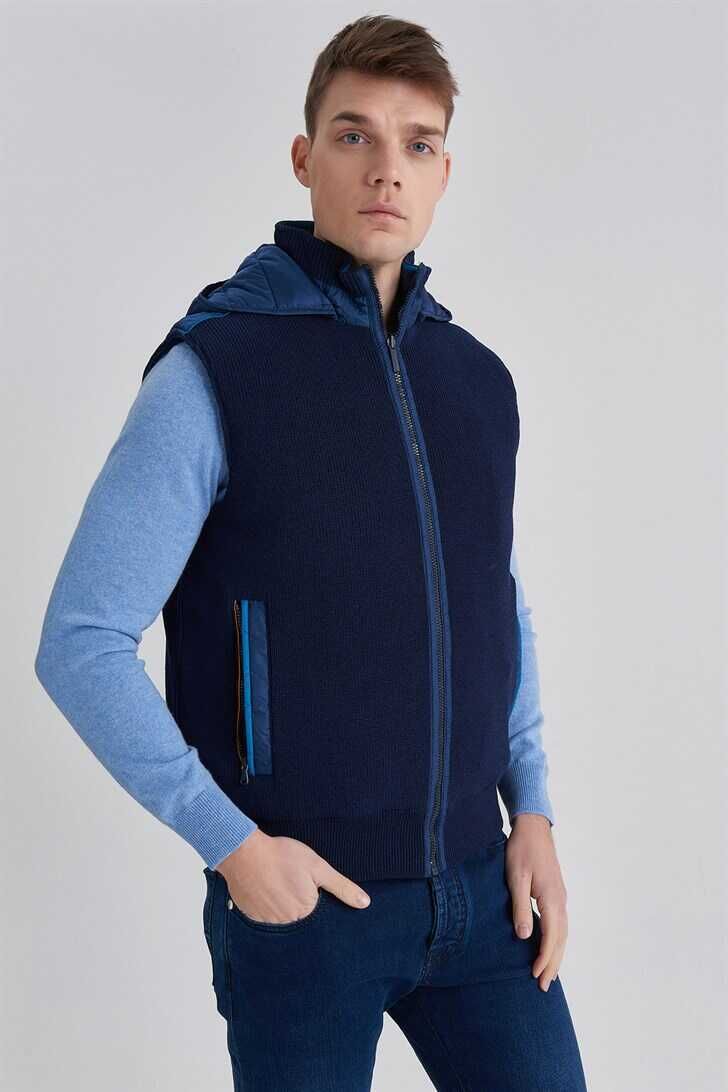 Paul&Shark Çift Taraflı Kapşonlu Yelek - 11