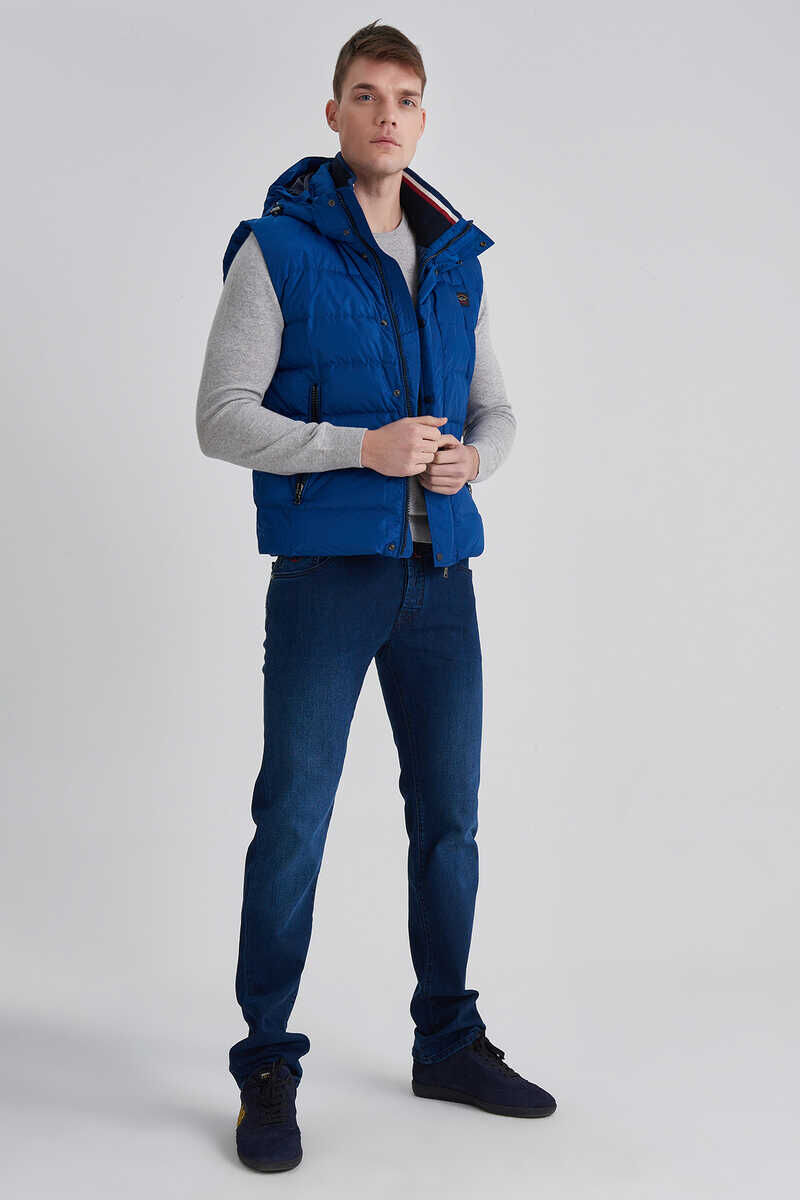 Paul&Shark Erkek Kapşonlu Şişme Yelek - 1