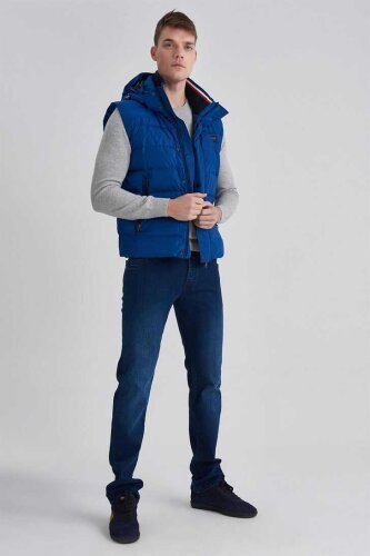 Paul&Shark Erkek Kapşonlu Şişme Yelek - 6