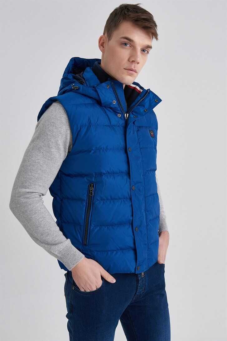 Paul&Shark Erkek Kapşonlu Şişme Yelek - 7