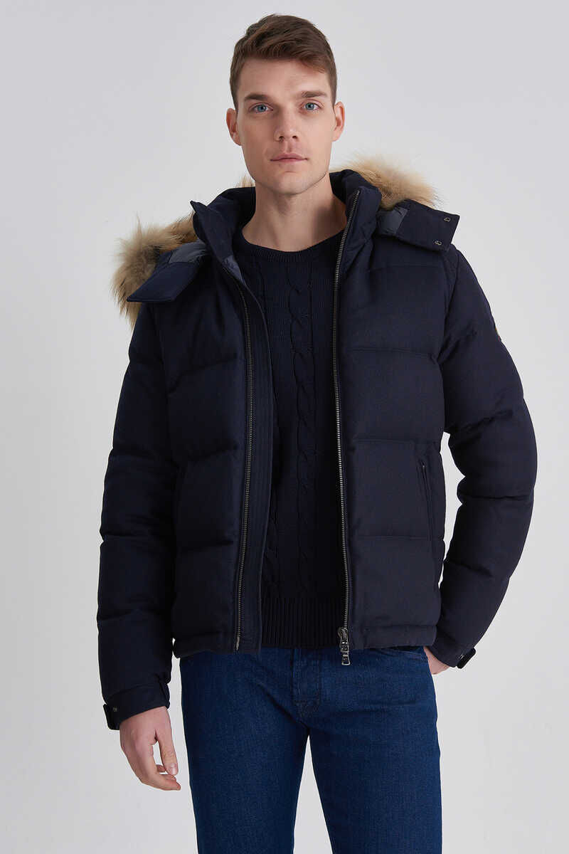 Paul&Shark Erkek Kürk Yaka Mont - 1