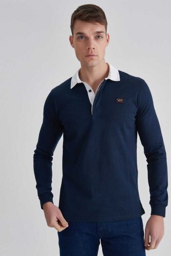 Paul&Shark Erkek Polo Yaka Sweatshirt - 5
