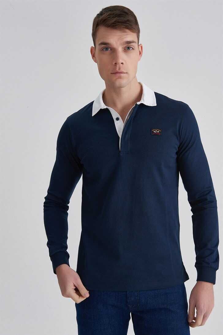 Paul&Shark Erkek Polo Yaka Sweatshirt - 5