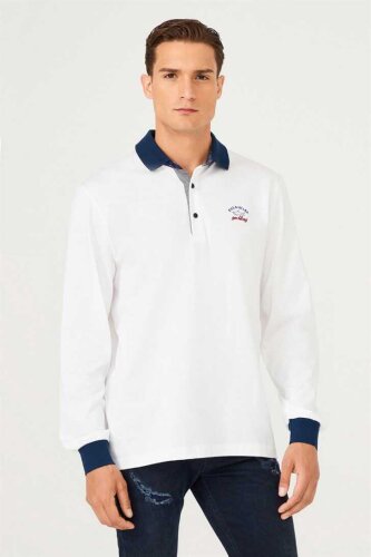 Paul&Shark Erkek Polo Yaka Uzun Kollu T-Shirt - 1