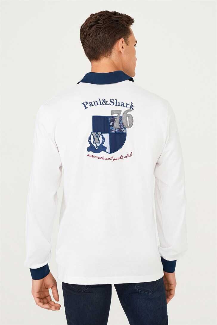 Paul&Shark Erkek Polo Yaka Uzun Kollu T-Shirt - 4