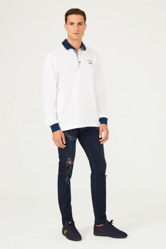 Paul&Shark Erkek Polo Yaka Uzun Kollu T-Shirt - 6