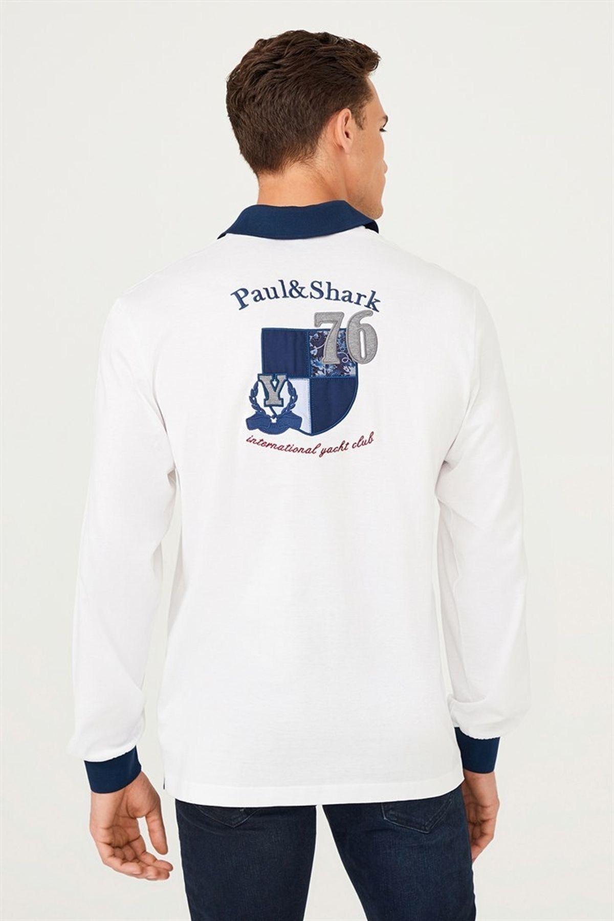 Paul&Shark Erkek Polo Yaka Uzun Kollu T-Shirt - 8