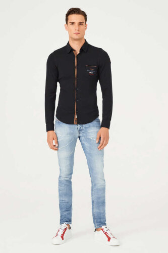 Paul&Shark Erkek Slim Fit Uzun Kollu Gömlek - 2