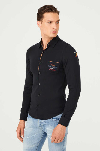 Paul&Shark Erkek Slim Fit Uzun Kollu Gömlek - 3
