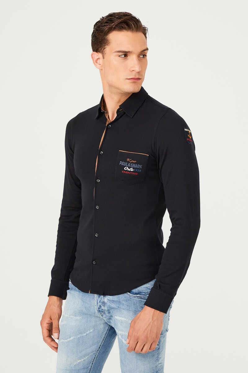 Paul&Shark Erkek Slim Fit Uzun Kollu Gömlek - 3