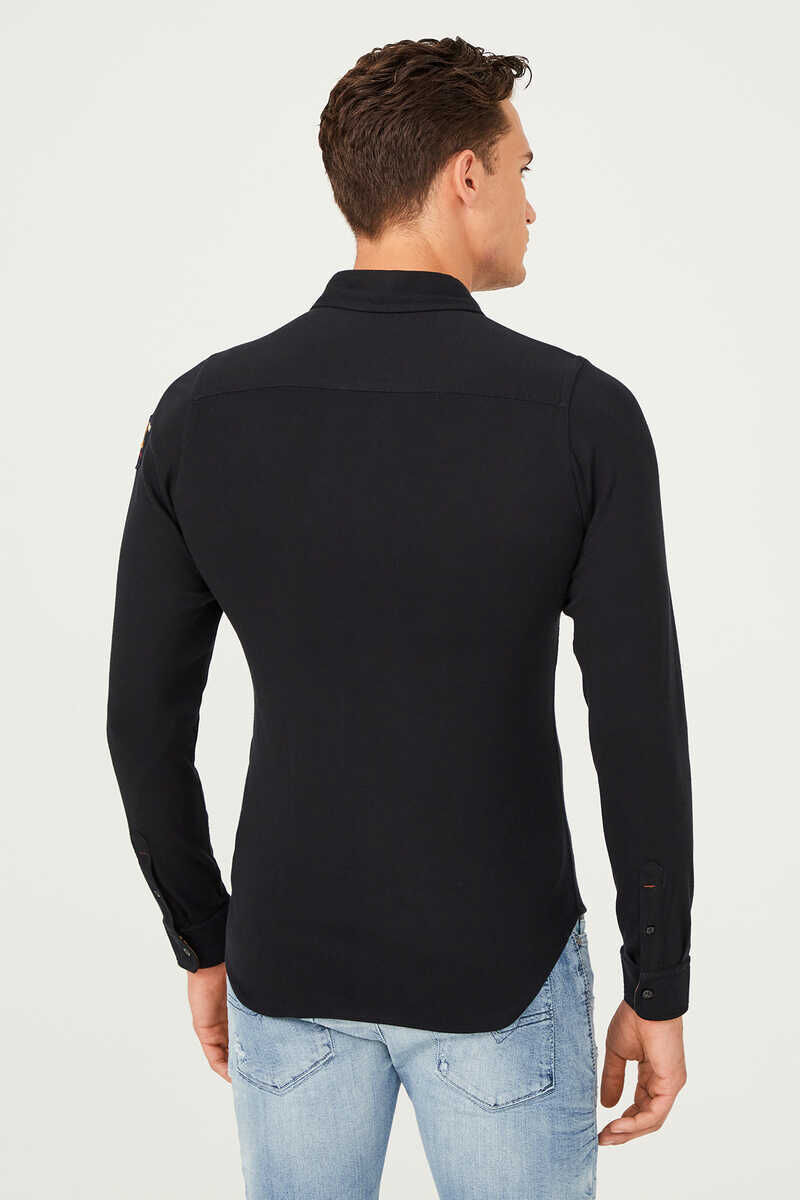 Paul&Shark Erkek Slim Fit Uzun Kollu Gömlek - 4