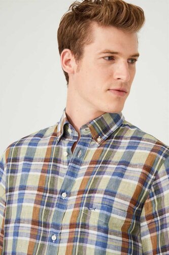 Paul&Shark Kareli Kısa Kollu Erkek Gömlek - 2