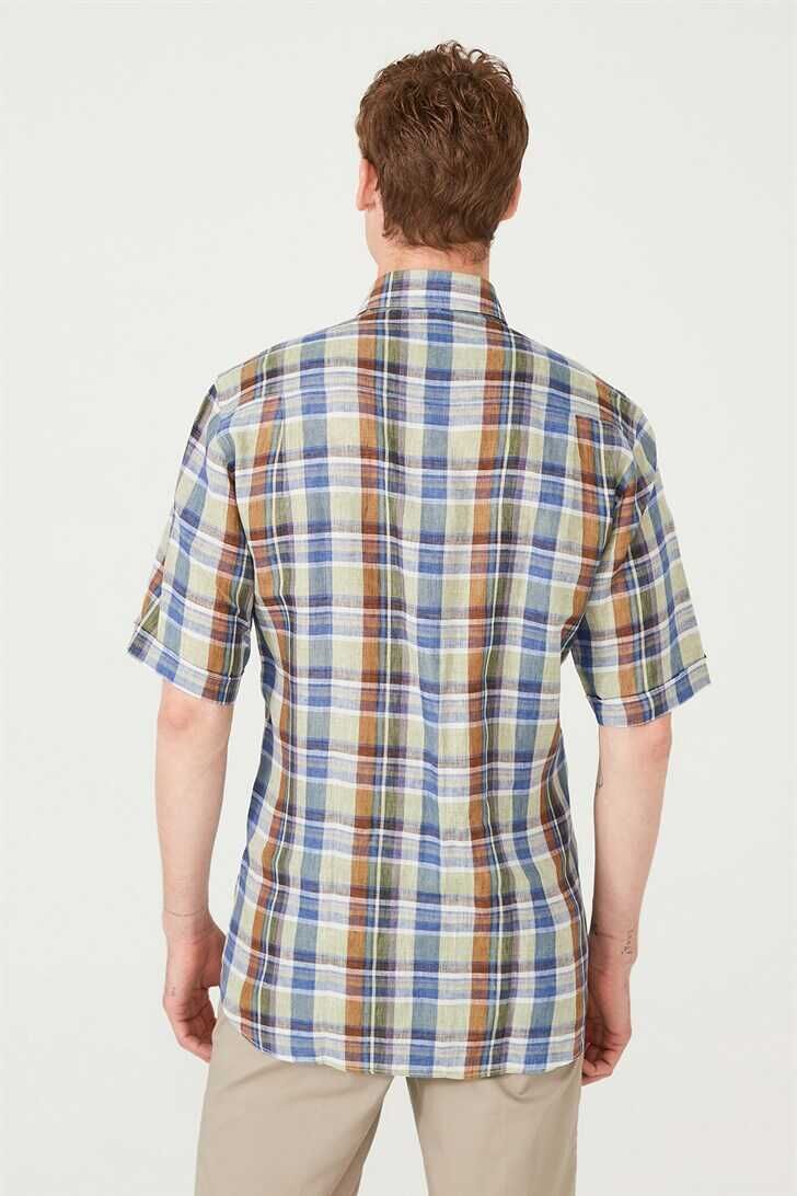Paul&Shark Kareli Kısa Kollu Erkek Gömlek - 7