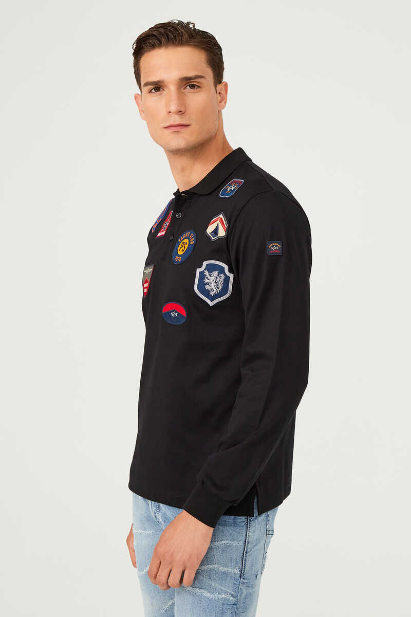 Paul&Shark Polo Yaka Uzun Kollu Erkek T-Shirt - 6
