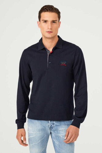 Paul&Shark Polo Yaka Uzun Kollu Erkek T-Shirt - 1