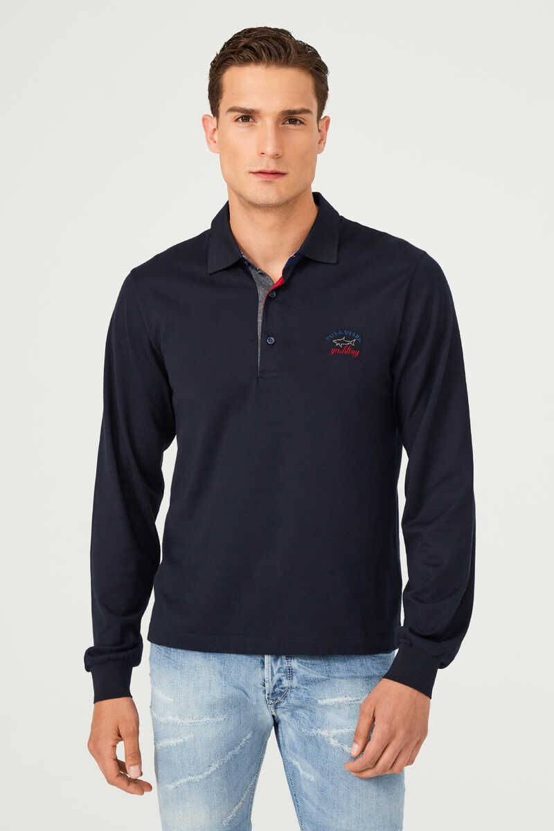 Paul&Shark Polo Yaka Uzun Kollu Erkek T-Shirt - 1