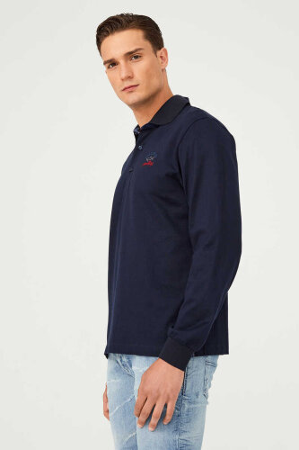 Paul&Shark Polo Yaka Uzun Kollu Erkek T-Shirt - 3