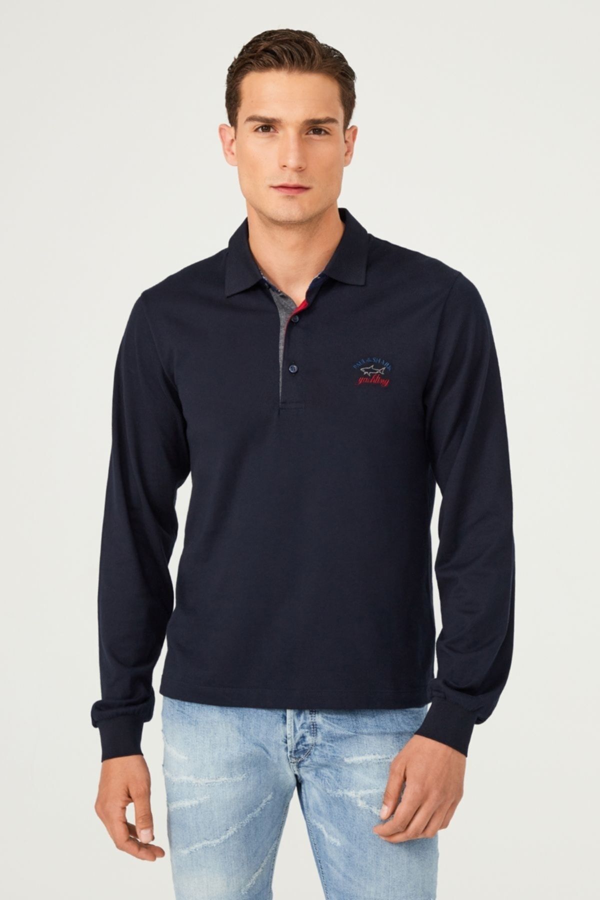 Paul&Shark Polo Yaka Uzun Kollu Erkek T-Shirt - 5