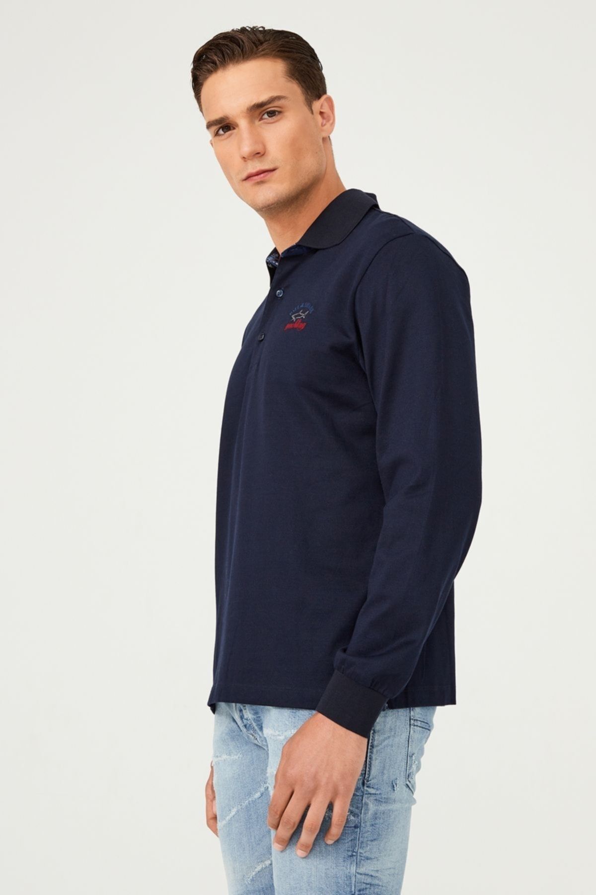 Paul&Shark Polo Yaka Uzun Kollu Erkek T-Shirt - 7