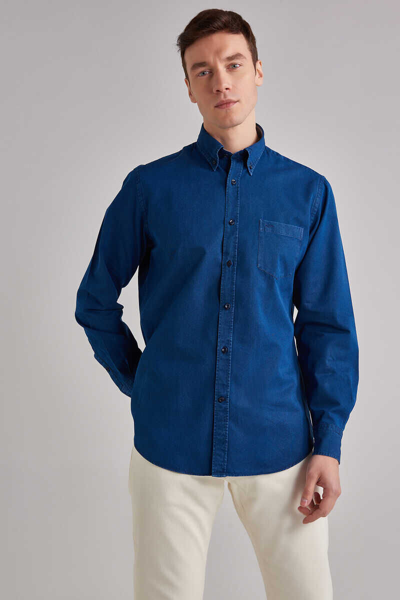 Paul&Shark Taşlanmış Erkek Gömlek - 1