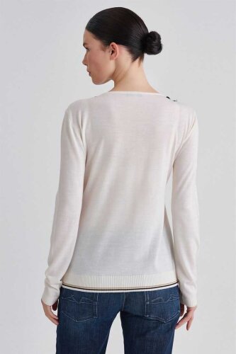 Roberto Cavalli Class Fırfır Yaka Kadın Bluz - 4