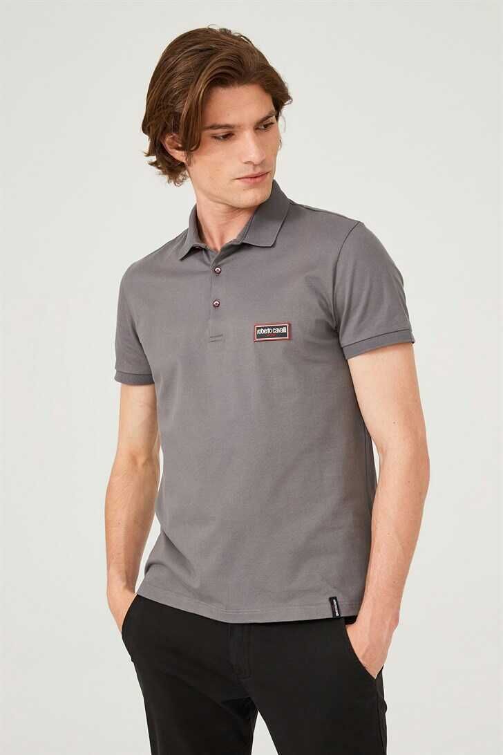 Roberto Cavalli Erkeki Polo Yaka T-Shirt - 1