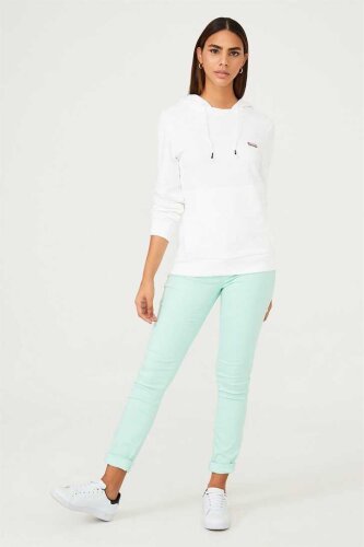 Roberto Cavalli Sport Kapşonlu Kadın Sweatshirt - 8