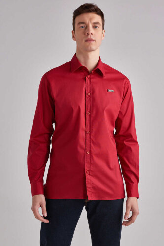 Roberto Cavalli Sport Rahat Kesim Uzun Kollu Erkek Gömlek - Roberto Cavalli