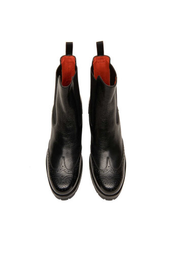 Santoni Kadın Deri Topuklu Bot - 4