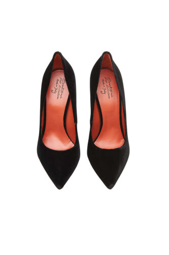 Santoni Kadın Kadife Stiletto - 5