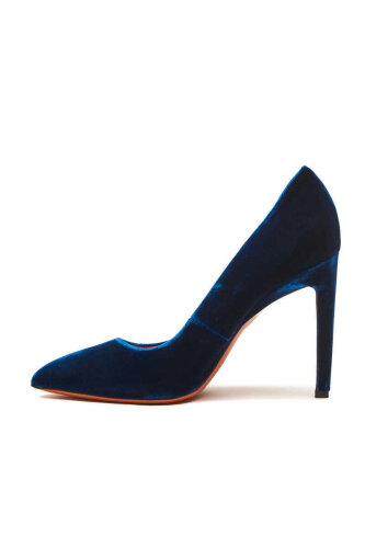 Santoni Kadın Kadife Stiletto - 3
