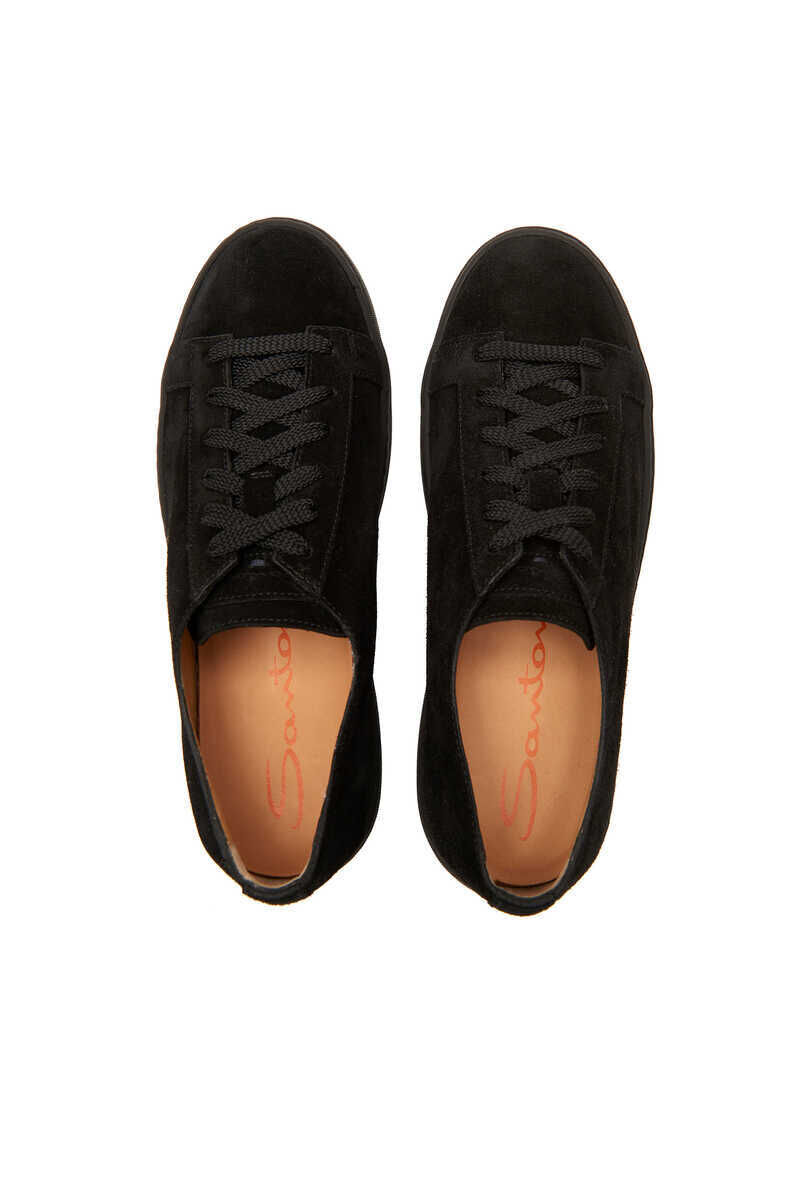 Santoni Kadın Süet Sneaker - 4