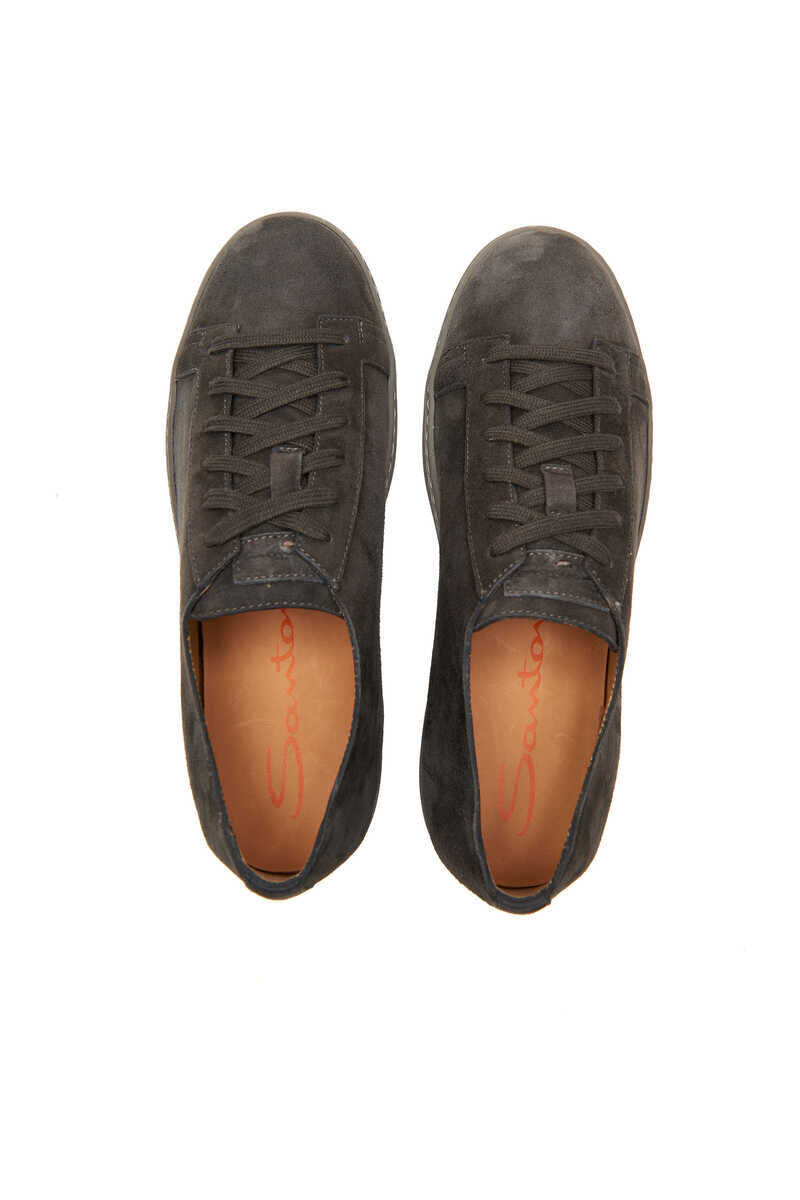 Santoni Kadın Süet Sneaker - 4