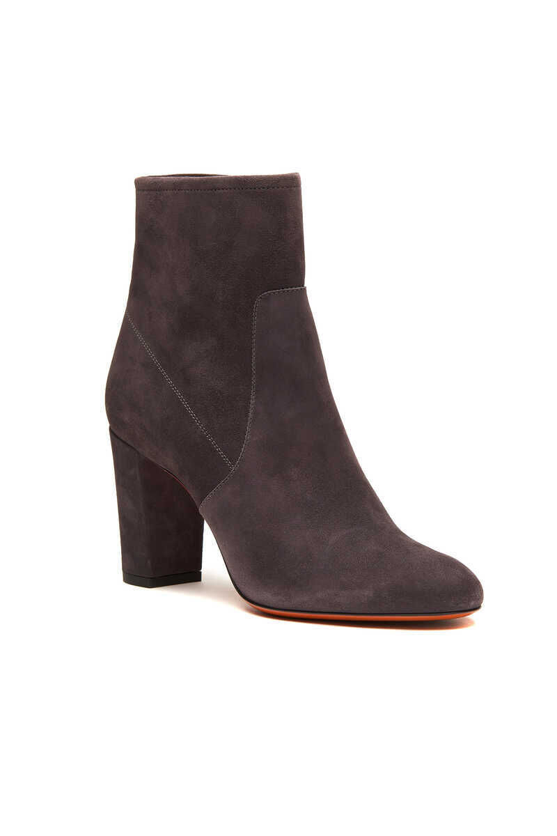 Santoni Kadın Süet Topuklu Bot - 2