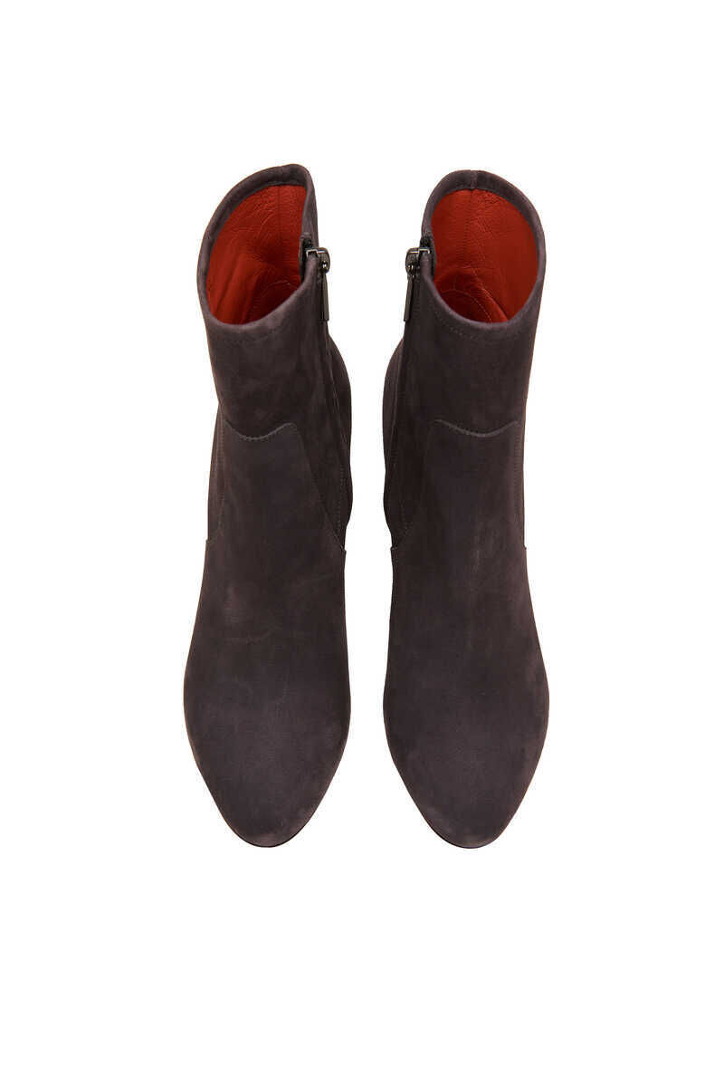 Santoni Kadın Süet Topuklu Bot - 4