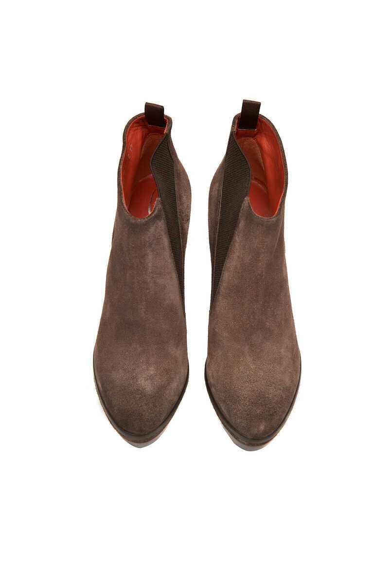 Santoni Kadın Topuklu Süet Bot - 2