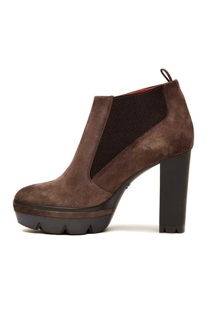 Santoni Kadın Topuklu Süet Bot - 3