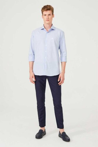 Slim Fit Erkek Uzun Kollu Gömlek - 2